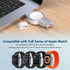 for Apple Watch Charger Portable, Magnetic Wireless iWatch Charger USB C & USB A Fast Charging Cordless Travel Charger Compatible with iWatch Ultr...
