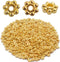 BronaGrand 500pcs Metal Daisy Spacer Beads 4mm for DIY Jewelry Making (Gold)...