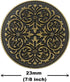 Bezelry 12 Pieces Mandala Metal Shank Buttons. 23mm. (Antique Brass)...