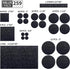 Felt Furniture Pads for Hardwoods Floors, 259 PCS Self Adhesive Felt Pads for Chairs, Cuttable Anti-Scratch Felt Furniture Feet Leg Floor Protecto...