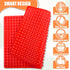DIMROM Round Silicone Molds 468 Cavity - Red Semi Sphere Chocolate Dog Treat Molds Silicone Shapes Boba Mold Non Stick Baking Sheet Gummy Molds - ...