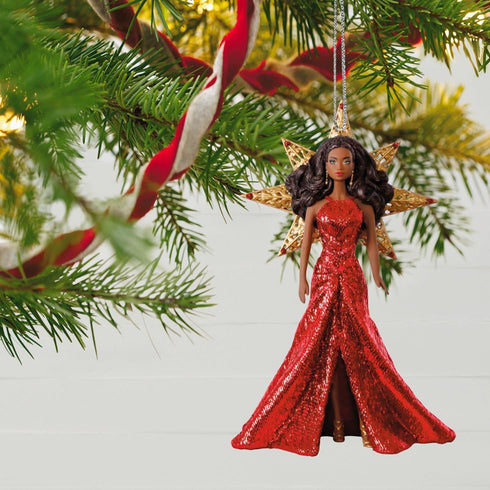Hallmark Keepsake Christmas Ornament, Year Dated 2017 Holiday Barbie Doll Ornament...