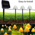 Solar Garden Lights Outdoor, 12LED Mini Mushroom Solar String Lights 8 Modes Waterproof Solar Landscape Lights for Pathway, Yard, Wedding,Backyard...
