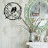 Ferraycle Metal Wall Art Bird on Tree Branch Silhouette Bird Art Decor for Living Room Garden Bedroom Office Home Wall Housewarming Party Decor(Bl...