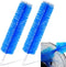 2 Pcs Cobweb Duster Bendable Fan Duster Plastic Dust Cleaner Microfiber Head Washable Ceiling Brush Reusable Dirt Remover for Stand Fan Air Condit...