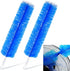 2 Pcs Cobweb Duster Bendable Fan Duster Plastic Dust Cleaner Microfiber Head Washable Ceiling Brush Reusable Dirt Remover for Stand Fan Air Condit...