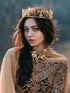 SWEETV Royal Full Round King Crown Crystal Tiara for Men Party Hats Costume Accessories...
