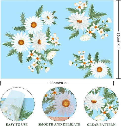 35 Sheets Tissue Paper for Gift Bags, 19.5"x13.6" Floral Tissue Paper Art Crafts Gift Tissue Paper Bulk for Packing Wedding Bridal Shower Birthday...