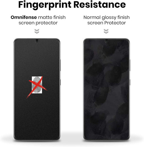 Galaxy S21 Ultra 5G Screen Protector Matte Privacy Full Adhesive Soft Film (NOT Tempered Glass), Support Fingerprint Unlock Matte Finish Surface A...