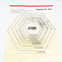 HONEYSEW 1/4" Seam Allowance Hexagon Template Set for Quilting 8 Size Sewing Rulers...