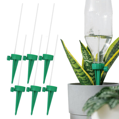 6 Pcs Plant Waterer Automatic Adjustable Plant Watering Spikes Self Water Drip Irrigation System with Control Valve Switch for Garden Home Indoor ...