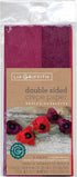 Lia Griffith Double Sided Crepe Paper Folds Roll, 6.7-Square Feet, Sangria and Aubergine, Cherry and Raspberry...