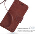 Arae Compatible with iPhone Case Wallet Flip Cover with Card Holder and Wrist Strap for iPhone (iPhone 12/12 Pro (6.1"), Brown)......