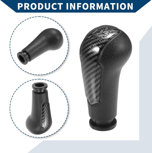 5 Speed Manual Gear Shift Knob for Chevrolet Spark 2011-2016 / Front Automotive Gearbox Stick Shifter Lever Knob Durable Plastic / 1 Pcs Black...
