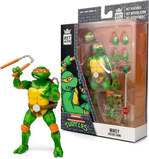 The Loyal Subjects Teenage Mutant Ninja Turtles 'Arcade Game' Michelangelo BST AXN 5-inch Action Figure...