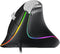 Nulea M504 Wired Vertical Mouse, USB Optical Ergonomic Mouse Wired with 4 Adjustable DPI, 11 RGB Backlight Modes, Compatible for Laptop, PC, Deskt...