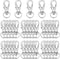 35 Pieces Swivel Clasps Lanyard Snap Hooks Swivel Snap Hooks Metal Keychain Clip Hooks Lobster Claw Clasps for Keychain Key Ring Crafts (Silver)...