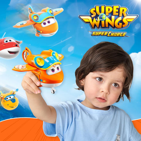 Super Wings - 5" Transforming Sunny Airplane Toys Vehicle Action Figure | Season 5 | Plane to Robot in 10 Steps | Flying Toy Plane Birthday Gifts ...