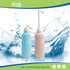 Juvo Peri Bottle Kit | Portable Travel Bidet, Handheld Squeeze Bottle with 2 Spray Nozzles, Cap and Storage Bag, Upside Down Use, 13.5 oz, Blue/Pi...