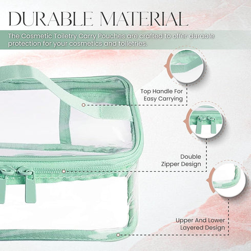Travel Toiletry Bag, Waterproof, 2 Pack...