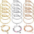 Bracelet Chains for Jewelry Making, 15 PCS Stainless Steel Snake Chain Bracelets Bulk 7.87" Snake Chain Bracelets for Women Jewelry Making...