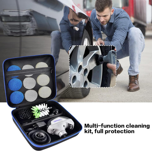 Case for Dremel Versa Power Scrubber Kit Cleaning Tool PC10-07/ PC360-5 Grout Brush, Bathroom Shower Scrub Kitchen & Bathtub Cleaner Holder for Mo...