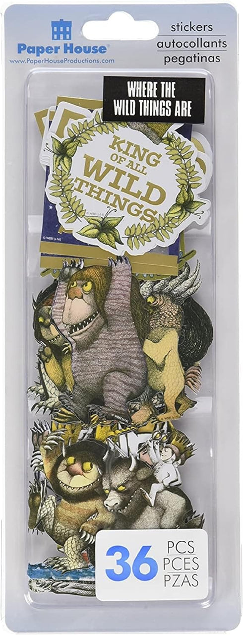Paper House Productions Where The Wild Things Are Die-Cut & 3D Puffy Sticker Fun Pack for Crafts, Scrapbooking & Collecting...