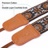 Padwa Lifestyle Camera Strap - 2" Wide Double Layer Cowhide Head Cotton Strap,Vintage Jacquard Embroidery Universal Neck & Shoulder Camera Straps ...