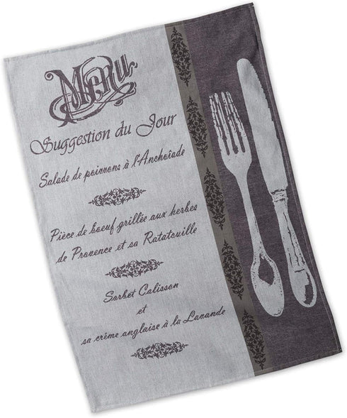 DII Cotton French Jacquard Dish Towels, Set of 3, Decorative Tea Towels for Everyday Kitchen Cooking and Baking-French Macaroons...