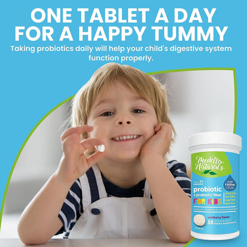 Probiotics for Kids + Prebiotics to Support Digestive Health - 6 Billion+ CFUs of Kids Prebiotic and Probiotic to Help Support Immunity & Digestio...