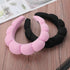 Spa Headbands for Washing Face or Facial, 2 Pack Sponge Hair bands, Bubble Skincare Headbands for Makeup, Terry Cloth Puffy Shower Headbands for W...