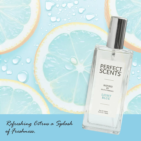 Fragrances | Inspired by D&G’s Light Blue | Women’s Eau de Toilette | CLEAN, Vegan, Paraben, Phthalate Free | Never Tested on Animals | 3.4 Fl Oz...