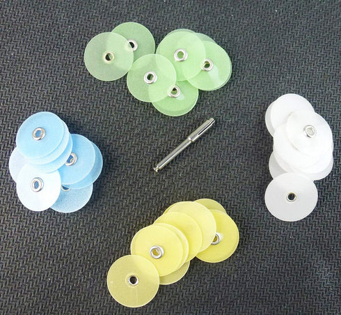 40Dental Composite Finishing Polishing Disc Universal Kit Metal Bush Easyinsmile (16mm)...