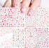 Cherry Blossom Nail Art Stickers, 3D Pink Flowers Nail Self-Adhesive Sticker Deisgns, Spring Red Plum Peach Leaf Dry Floral Nail Art Decals Suppli...