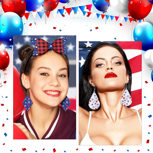 Weewooday 18 Pieces Christmas Faux Leather Sheets Thanksgiving Halloween Fabric Synthetic Leather Sheets for Holiday DIY Earrings Bows, 6. 3 x 8. ...