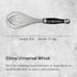 de Buyer GOMA Universal Whisk - 8” - Ideal for Whisking Eggs, Sauces & Emulsions - Designed for Heavy, Frequent Use - Ergonomic & No-Slip Grip - D...