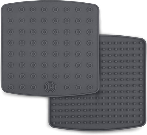 Premium Silicone Pot Holder for Pots/Pans | Multipurpose Trivets | Hot Pad, Spoon Rest, Coaster and More | 2 Pads | Featuring Heat Resistant Core ...