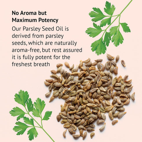 Botanic Choice Parsley Seed Oil-for Bad Breath from Odor-Causing Foods-Odor Neutralizer from Within-Breath Freshener gels-60 Softgels...