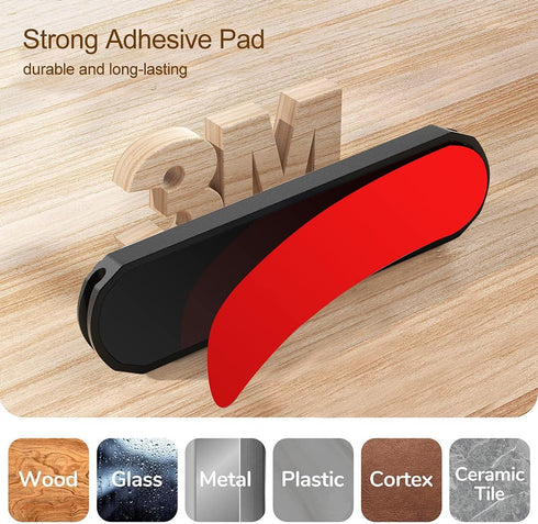 Magnetic Cable Holder 6 Slots Cable Clips Cable Management Wire Organizer Under Desk Self Adhesive Sticky for USB Cord Wall Nightstand Car Chargin...