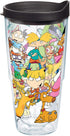 Tervis Nickelodeon - 90's Group Made in USA Double Walled Insulated Tumbler Travel Cup Keeps Drinks Cold & Hot, 24oz, Classic...