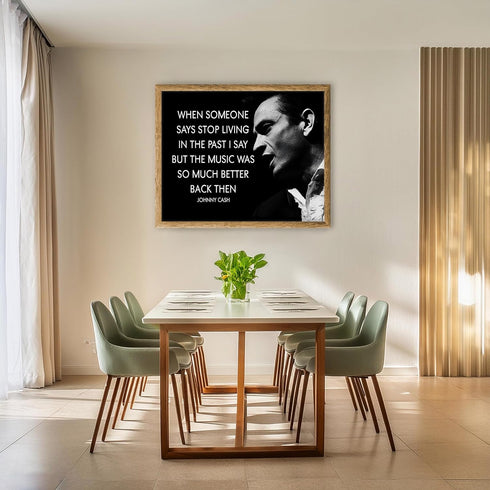 Posterizer 1 pcs-Music Was So Much Better Back Then-Johnny Cash Poster-Musical Art Collection-Quotes-Gift for Music Fans- Decor for Gym, Studio- u...