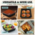 TeamFar Square Cake Pan, 6 inch Small Baking Roasting Pans with Stainless Steel Core & Nonstick Coating, for Making Cakes Brownie Lasagna, Non-tox...