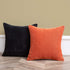 Anickal Black Pillow Covers 16x16 Inch Set of 2 Solid Rustic Farmhouse Decorative Throw Pillow Covers Square Cushion Case for Home Sofa Couch Deco...