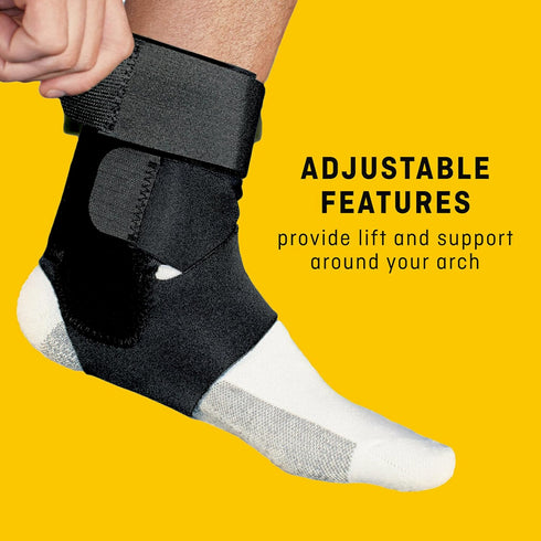 3M Futuro Sport Deluxe Black Ankle Stabilizer One Size Hook and Loop Strap for The Foot 46645ENR...