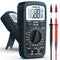 Digital Multimeter DC AC Voltmeter, Ohm Meter, Fast Accurately Measures Voltage, Current, Resistance, Continuity, Diode, hFE, Tests Live Wire...