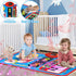 2-in-1 Musical Mat Toys for 1 2 3 4 5 Year Old, Piano Keyboard & Drum Set with 2 Drum Sticks, Early Educational Musical Learning Toys Birthday for...