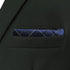 S&W SHLAX&WING Checkered Ties Dark Blue White Black Matching Pocket Square Only...
