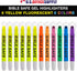 U.S. Office Supply Bible Safe Gel Highlighters, Pack of 12 - Set with 6 Bright Neon Yellow Highlight Colors Plus 6 Colors, Orange, Pink, Purple, G...