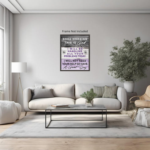 Posterizer 1 pcs-encouraging message from God-Religious Posters-Motivational & Inspirational Art-Gifts for Christians-Living Room Bedroom Decor- U...