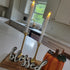 3D Black Wick Led Battery Operated Flameless Taper Candles Light with Timer, Electric Fake Window Candle Flickering Like Real Wax, Flameless Ivory...